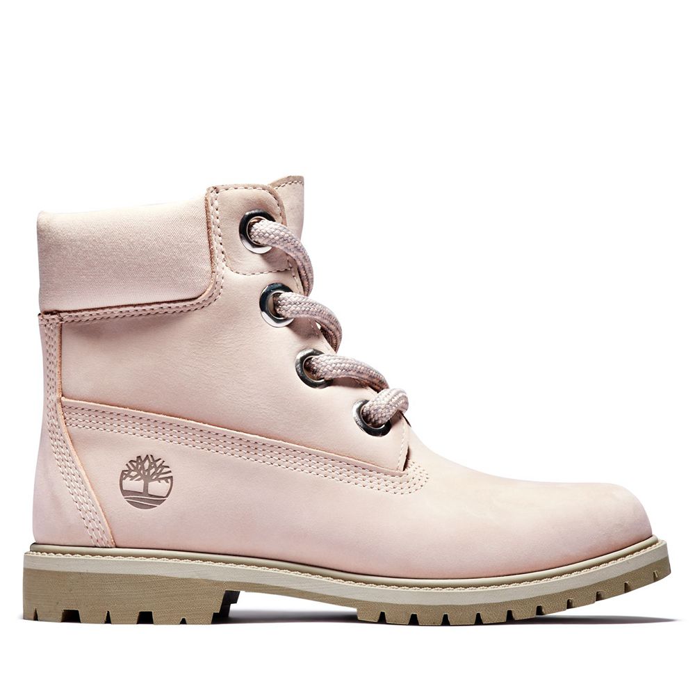 Timberland Womens 6-Inch Boots Heritage Waterproof - Pink - India YO8623094